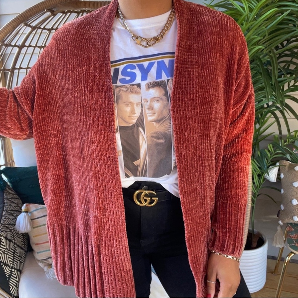 A New Day Boho Blush Sweater Cardigan Size 2XL Granolacore